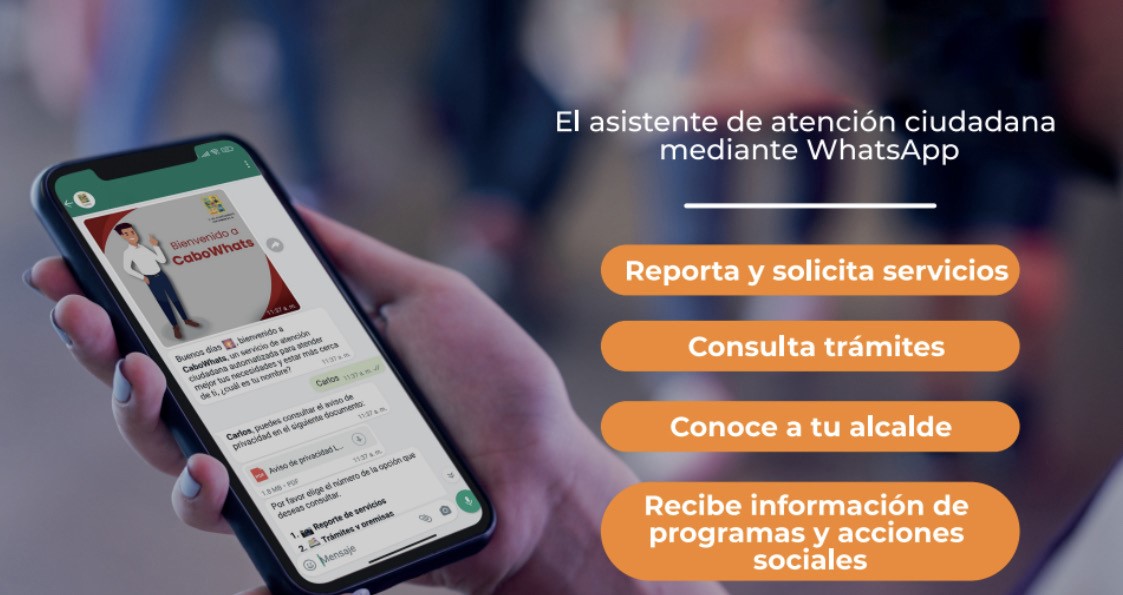 Abren número de WhatsApp para atención ciudadana