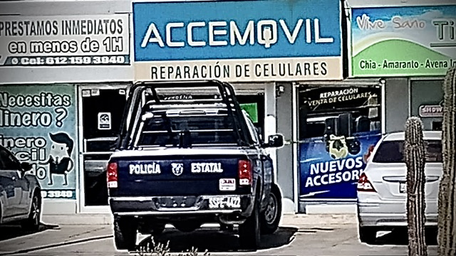 “Hampa” cobra piso a tienda de celulares en La Paz