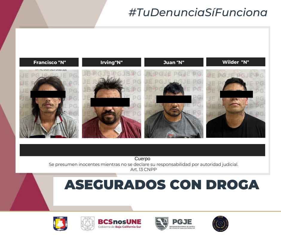 Desarticulan banda de narcomenudistas en La Paz