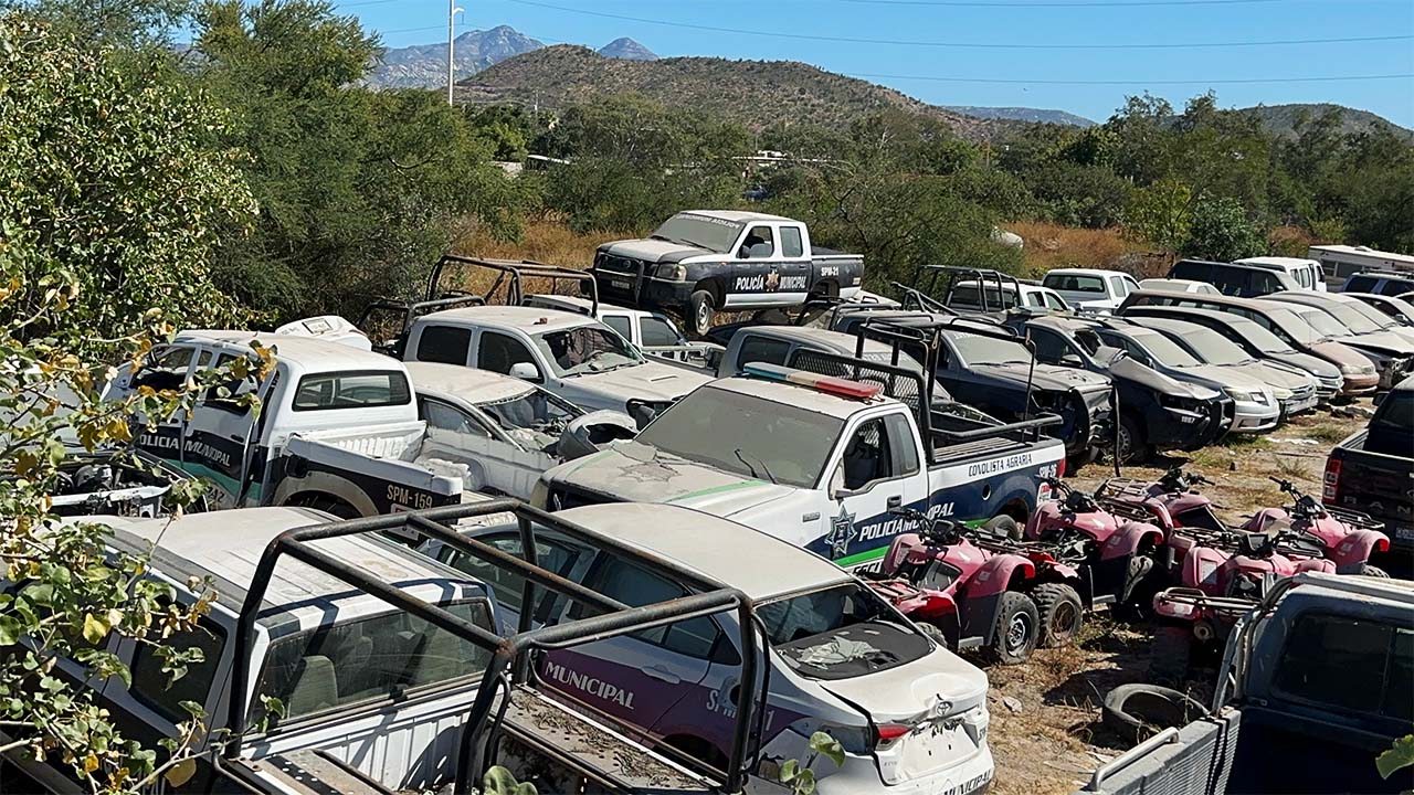 El cementerio de las radiopatrullas de La Paz