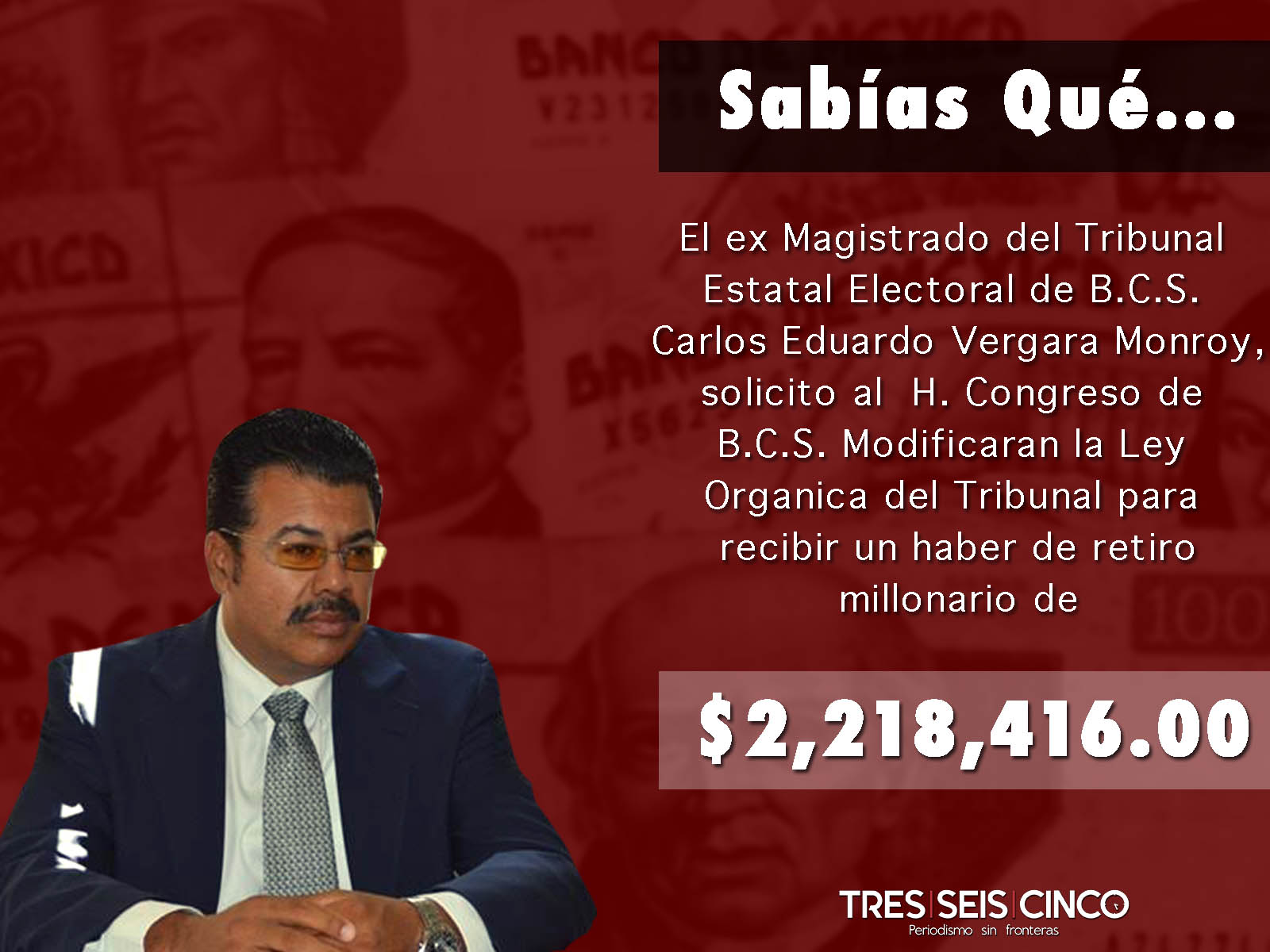 Magistrado se beneficia con millonario haber de retiro