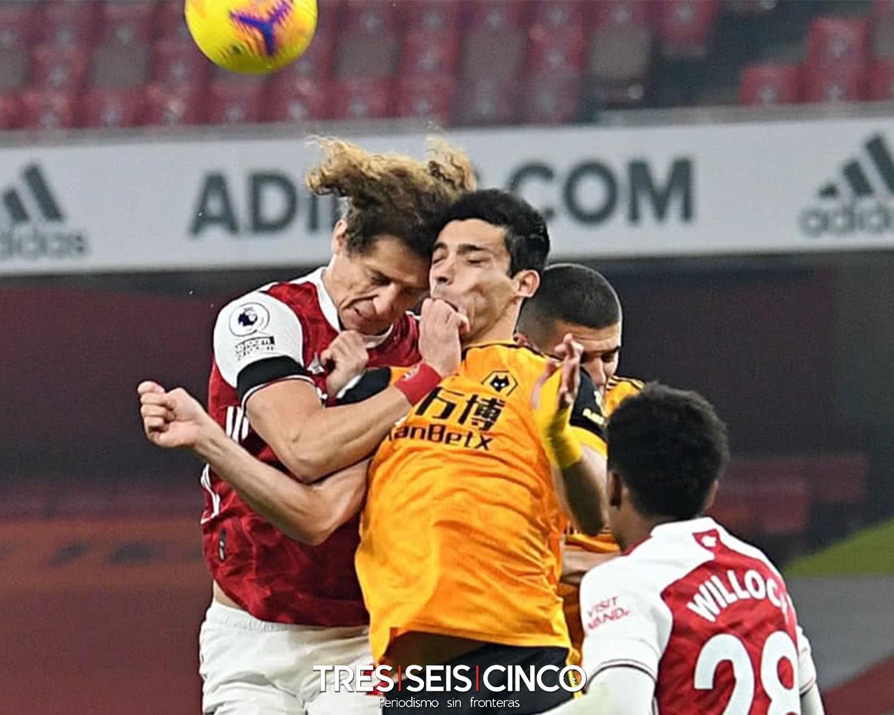 ¡Brutal! Así se rompió el craneo Raúl Jimenez